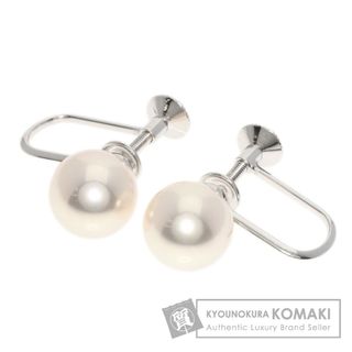 MIKIMOTO ミキモト シルバー イヤリング パール約6.3mm/約6.2mm 3.4g ネジ式 レディース