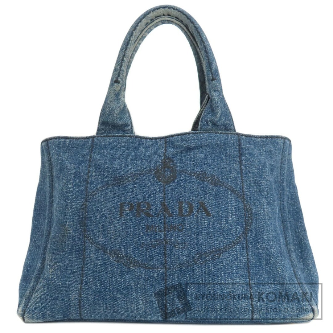 PRADA カナパ トートバッグ デニム レディース