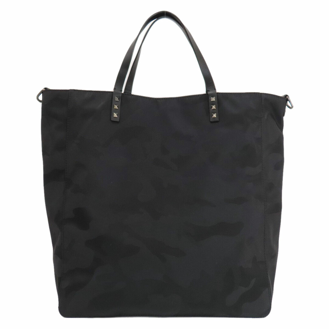 VALENTINO - VALENTINO カモフラージュ柄 スタッズ トートバッグ