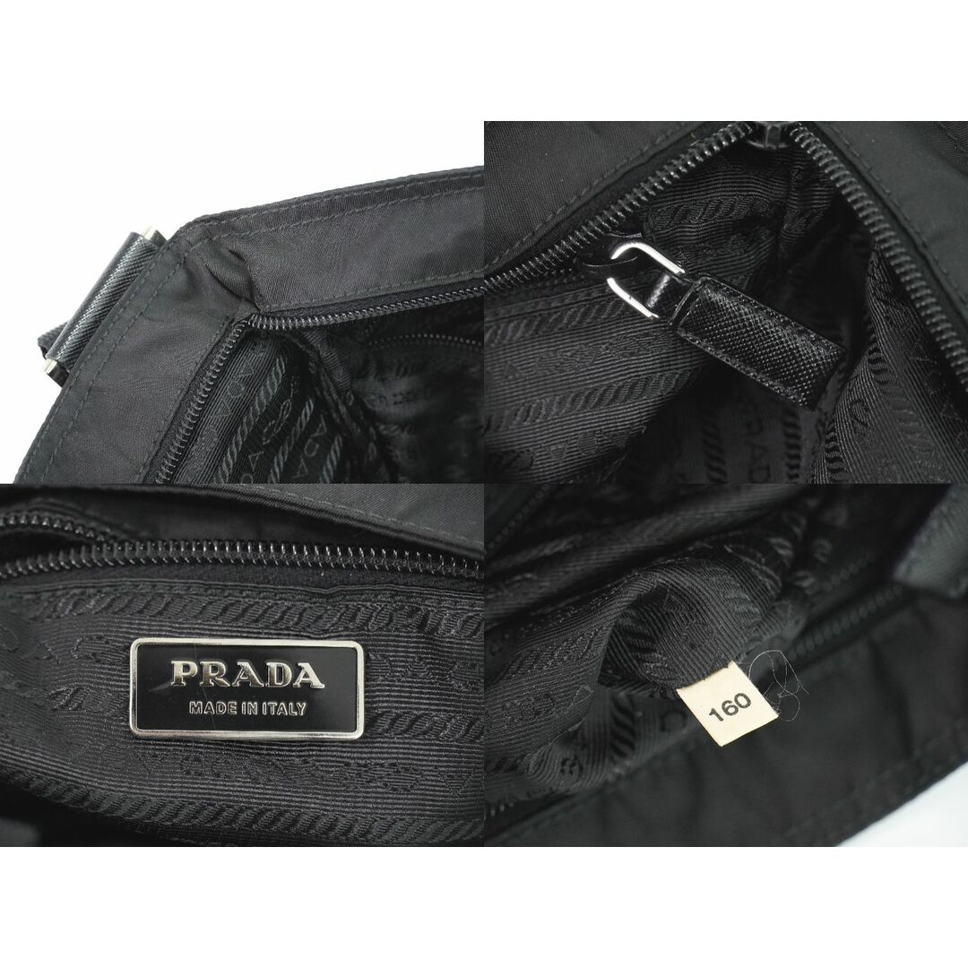 バッグ本物 プラダ PRADA ナイロン ショルダーバッグ ポシェット ブラック バッグ