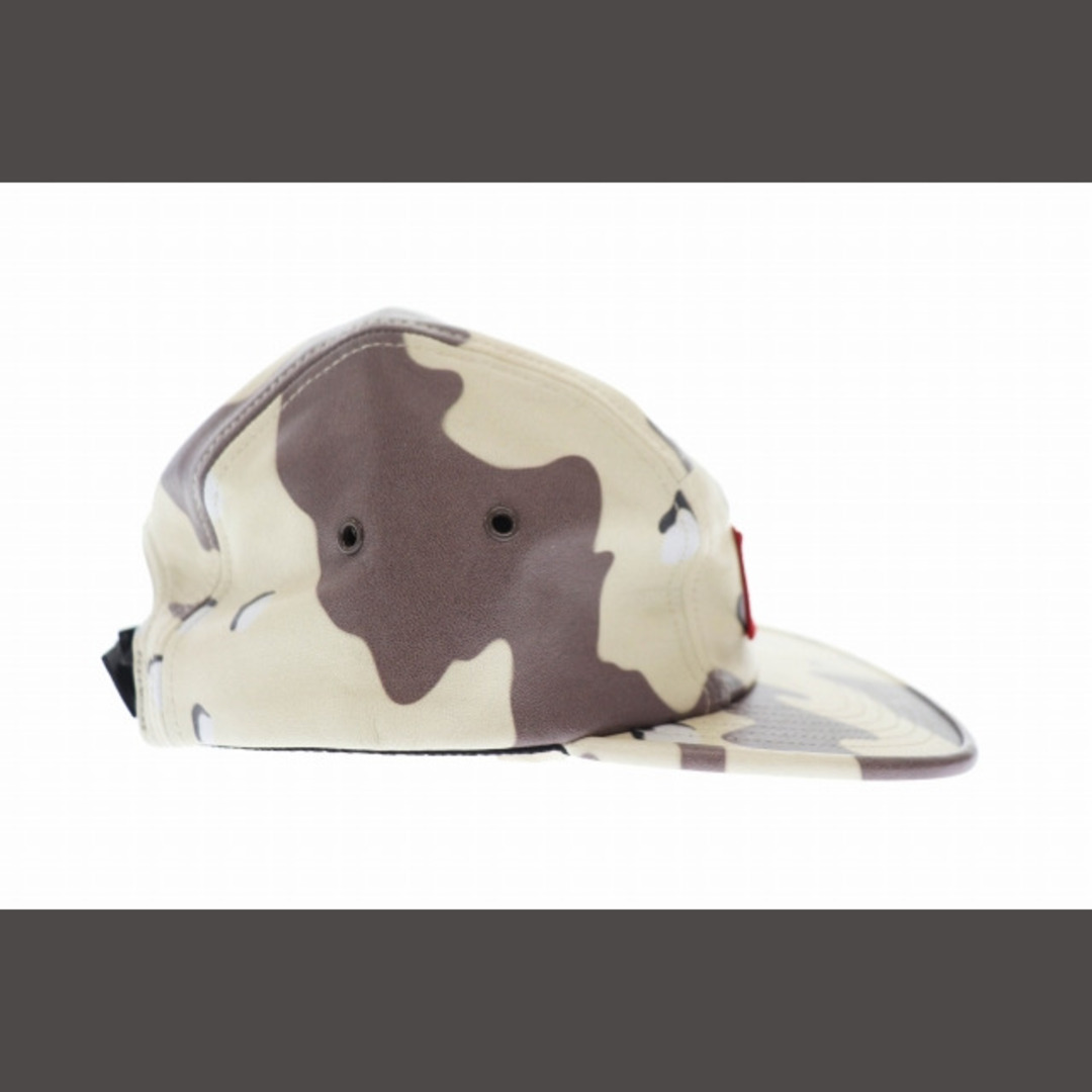 Supreme(シュプリーム)のSUPREME Leather Camp Cap Desert Camo メンズの帽子(その他)の商品写真