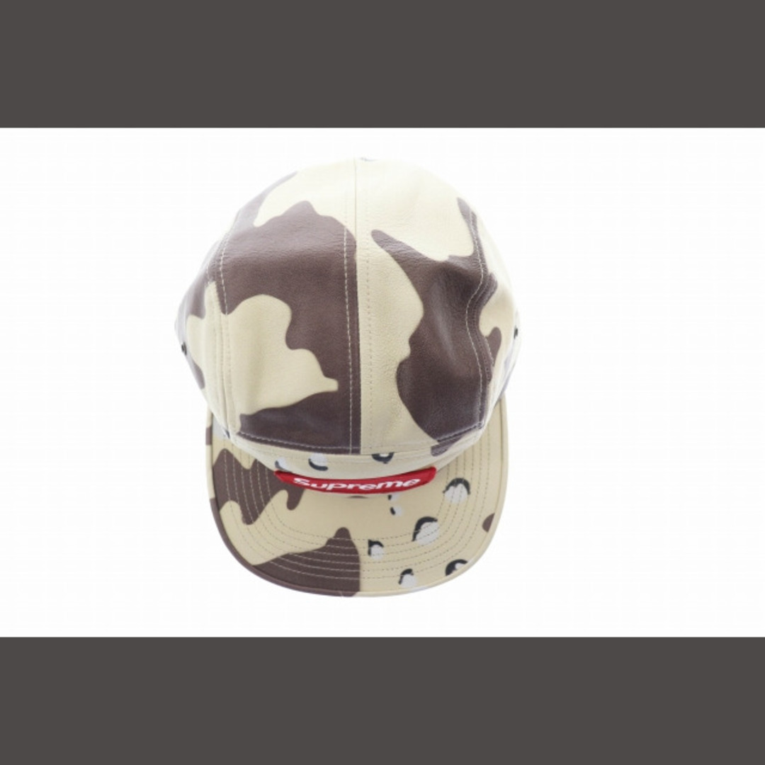 Supreme(シュプリーム)のSUPREME Leather Camp Cap Desert Camo メンズの帽子(その他)の商品写真