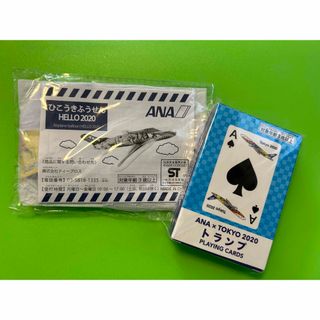 エーエヌエー(ゼンニッポンクウユ)(ANA(全日本空輸))の【ANA】ひこうきふうせんHELLO2020とトランプセット(その他)