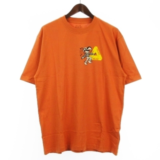 パレス Palace 23FW デレク ガレージ Tシャツ 半袖 オレンジ XL(Tシャツ/カットソー(半袖/袖なし))