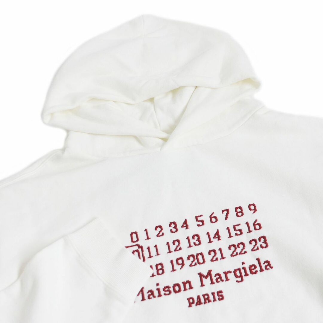 極美品】Maison Margiela ロゴ パーカー ホワイト 白 メンズ-