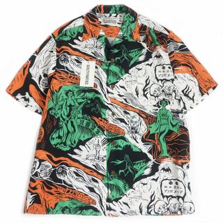 ワコマリア(WACKO MARIA)の未使用品□21SS WACKO MARIA/ワコマリア GUILTY PARTIES 天国東京 エロホラーゾンビヌード HAWAIIAN SHIRT アロハシャツ マルチ L 正規品(シャツ)