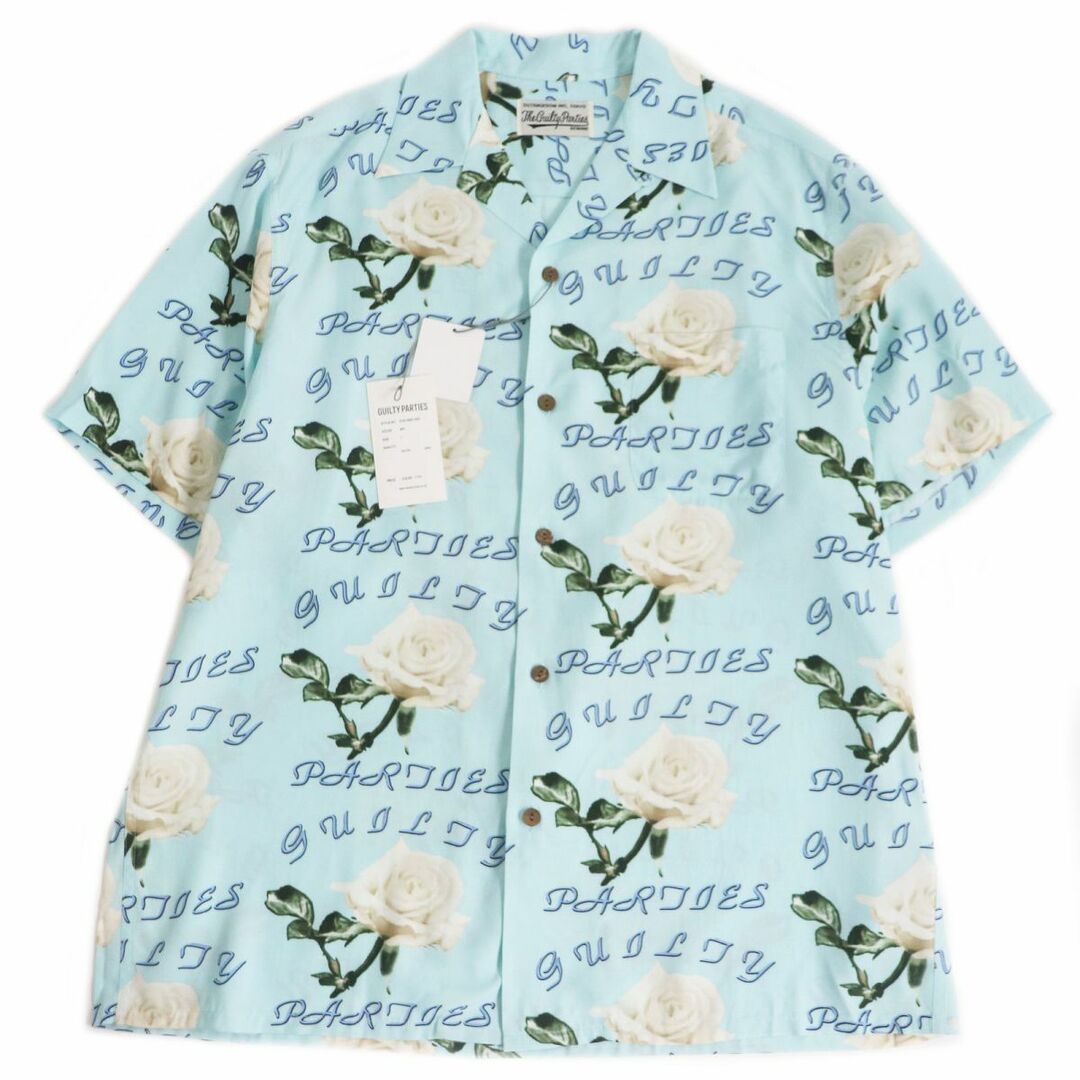 WACKO MARIA ワコマリア 21SS HAWAIIAN SHIRT レオパード ハワイアンシャツ アロハレーヨンシャツ ネイビー