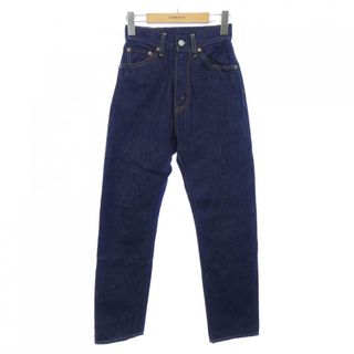 Levi's / リーバイス | PREMIUM HIGH LOOSE TAPER レザーパッチ テーパード デニム パンツ | 26 | インディゴ | レディース
