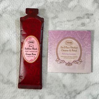 サボン(SABON)のSAVON フェイスポリッシャー　リラクシング　ヘアマスク　サンプルセット(サンプル/トライアルキット)