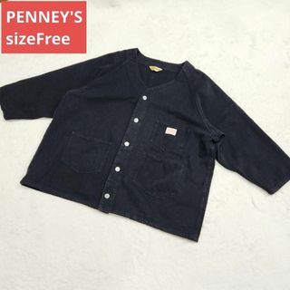 PENNEY'S　ノーカラージャケット　ワンポイント(ノーカラージャケット)