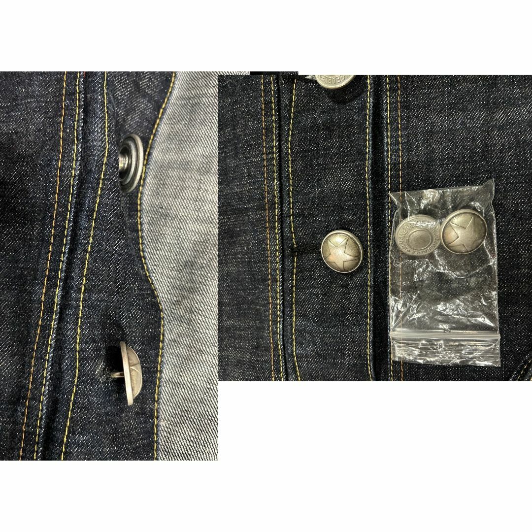 EVISU(エビス)の＊エヴィス EVISU No：1752 濃紺 カモメ デニムジャケット 40 メンズのジャケット/アウター(Gジャン/デニムジャケット)の商品写真