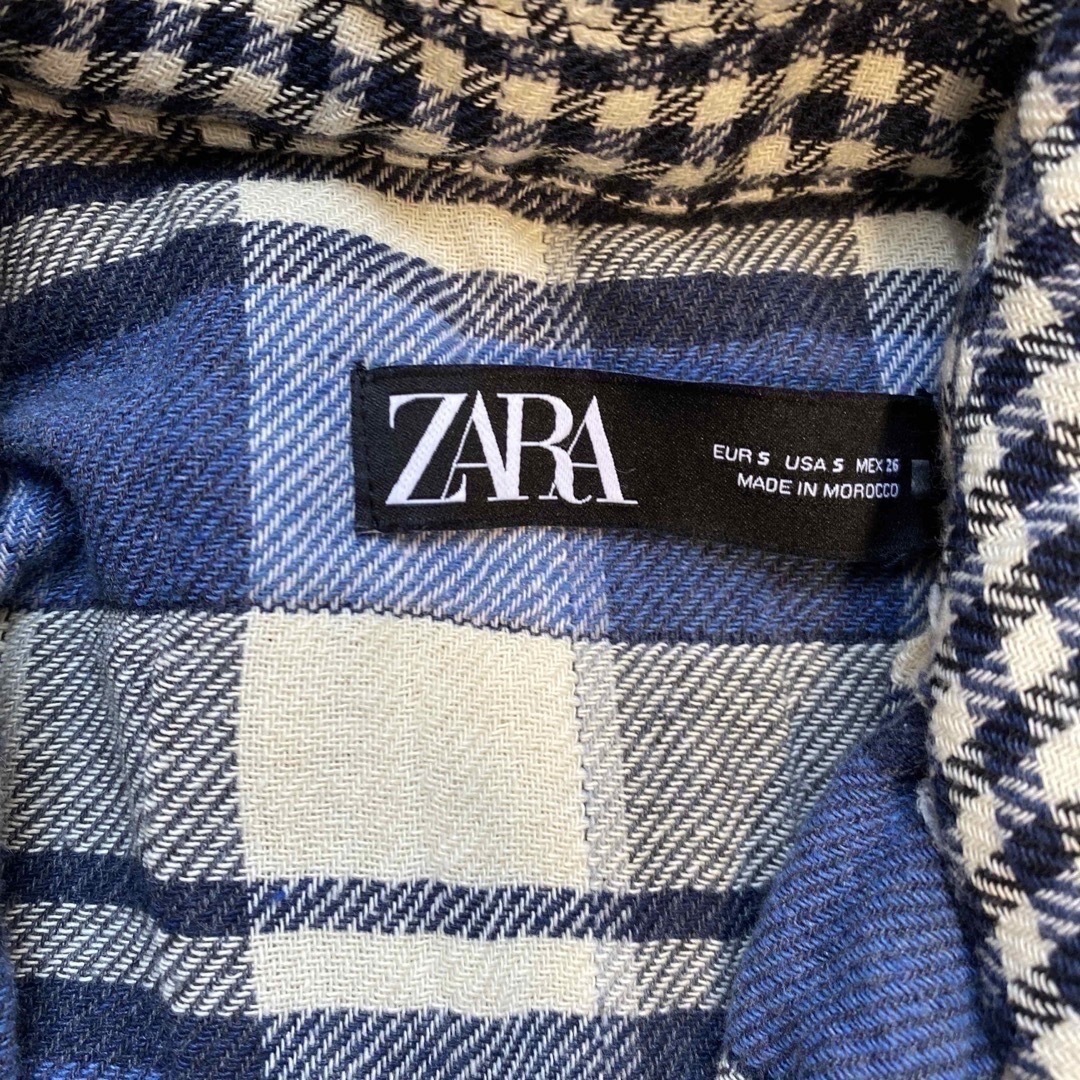 ZARA(ザラ)のZARA チェック柄 ジャンパー ジャケット 襟付きシャツ ブルゾン レディースのトップス(シャツ/ブラウス(長袖/七分))の商品写真