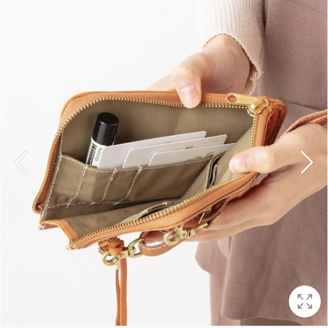Zucchero filato(ズッケロフィラート)のズッケロ　本革 ショルダーバッグ スマホ お財布バッグ レディースのバッグ(ショルダーバッグ)の商品写真