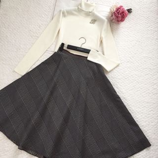 フォクシー(FOXEY) ひざ丈スカート(チェック)の通販 94点