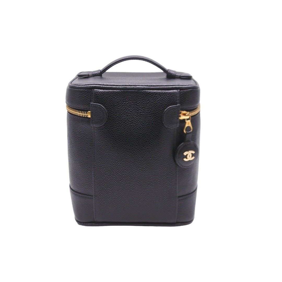CHANEL - 極美品 CHANEL シャネル 縦型 バニティ バッグ キャビア
