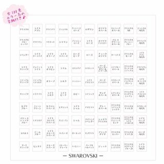 SWAROVSKI - スワロフスキー✧カラーチャート ✨ #5301 #5328 100色set