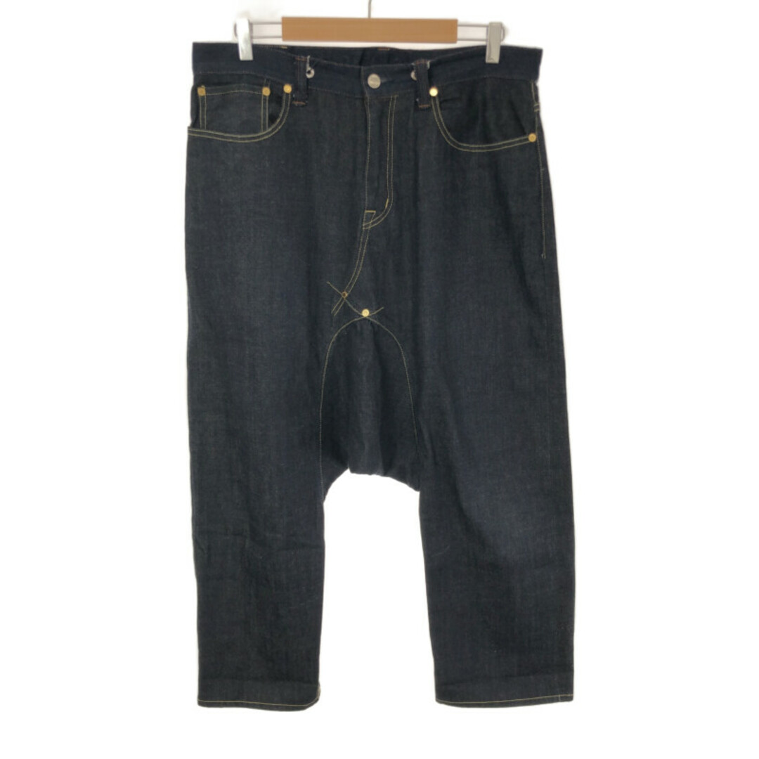 GANRYU 15AW 綿チノクロス製品洗いベイカーサルエルパンツ-S