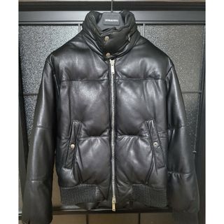 Dsquared2】ディースクエアード サイズ50 レザー ダウンジャケット