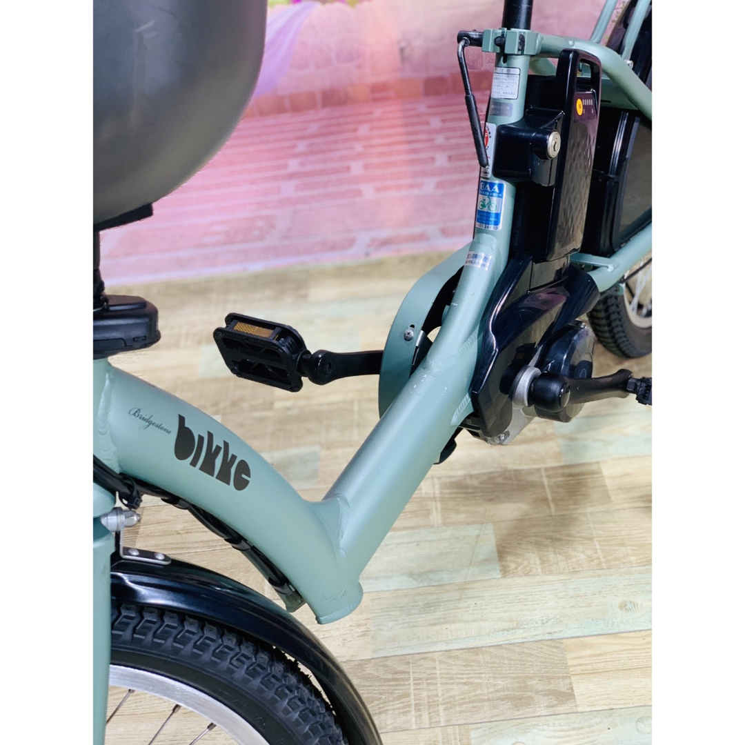 ☆5422子供乗せ電動アシスト自転車ブリヂストン3人乗り対応20インチ