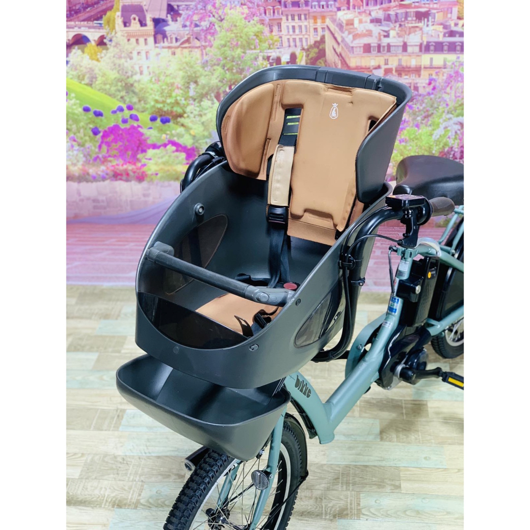 ☆5422子供乗せ電動アシスト自転車ブリヂストン3人乗り対応20インチ