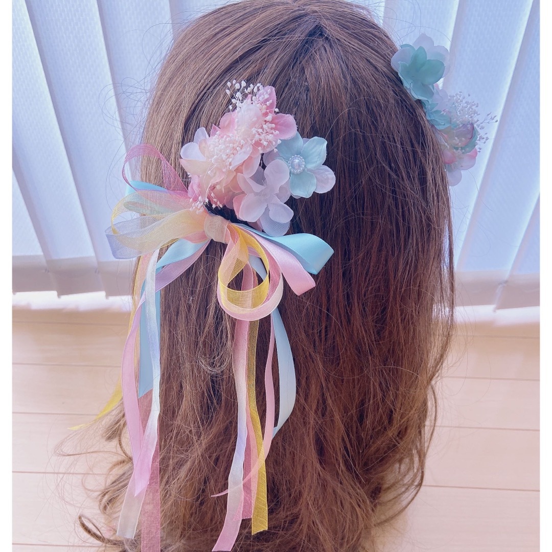 ラプンツェル髪飾り♡♡ピンク♡紫 耐えがたい ラプンツェル髪飾り♡♡ピンク♡紫 耐えがたい