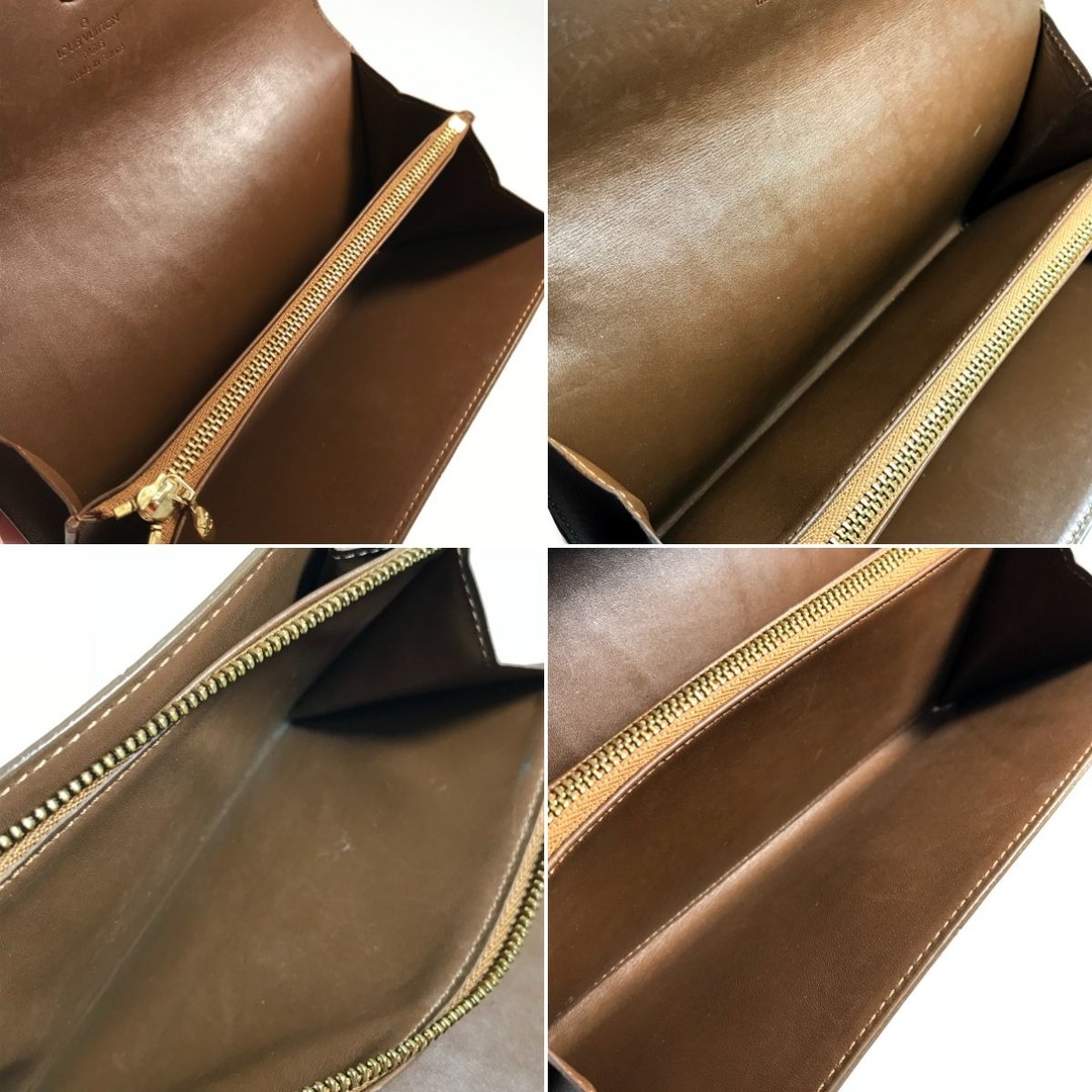 LOUIS VUITTON(ルイヴィトン)の$$ LOUIS VUITTON ルイヴィトン ポシェット ポルトモネ・クレディ ヴェルニ 長財布 M91174 ブラウン レディースのファッション小物(財布)の商品写真