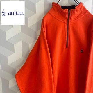 【90s Nautica】XLサイズ 刺繍ロゴ スウェットトレーナー ノーティカ(スウェット)