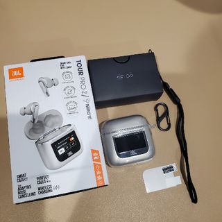 美品　JBL TOUR PRO2  シャンパンゴールド　おまけ付(ヘッドフォン/イヤフォン)