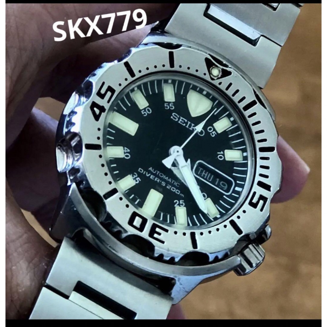 美品　SEIKO 7S26-0350 セイコー　ブラックモンスター