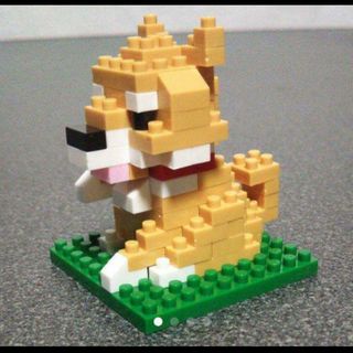 マイクロブロック赤柴犬(キャラクターグッズ)