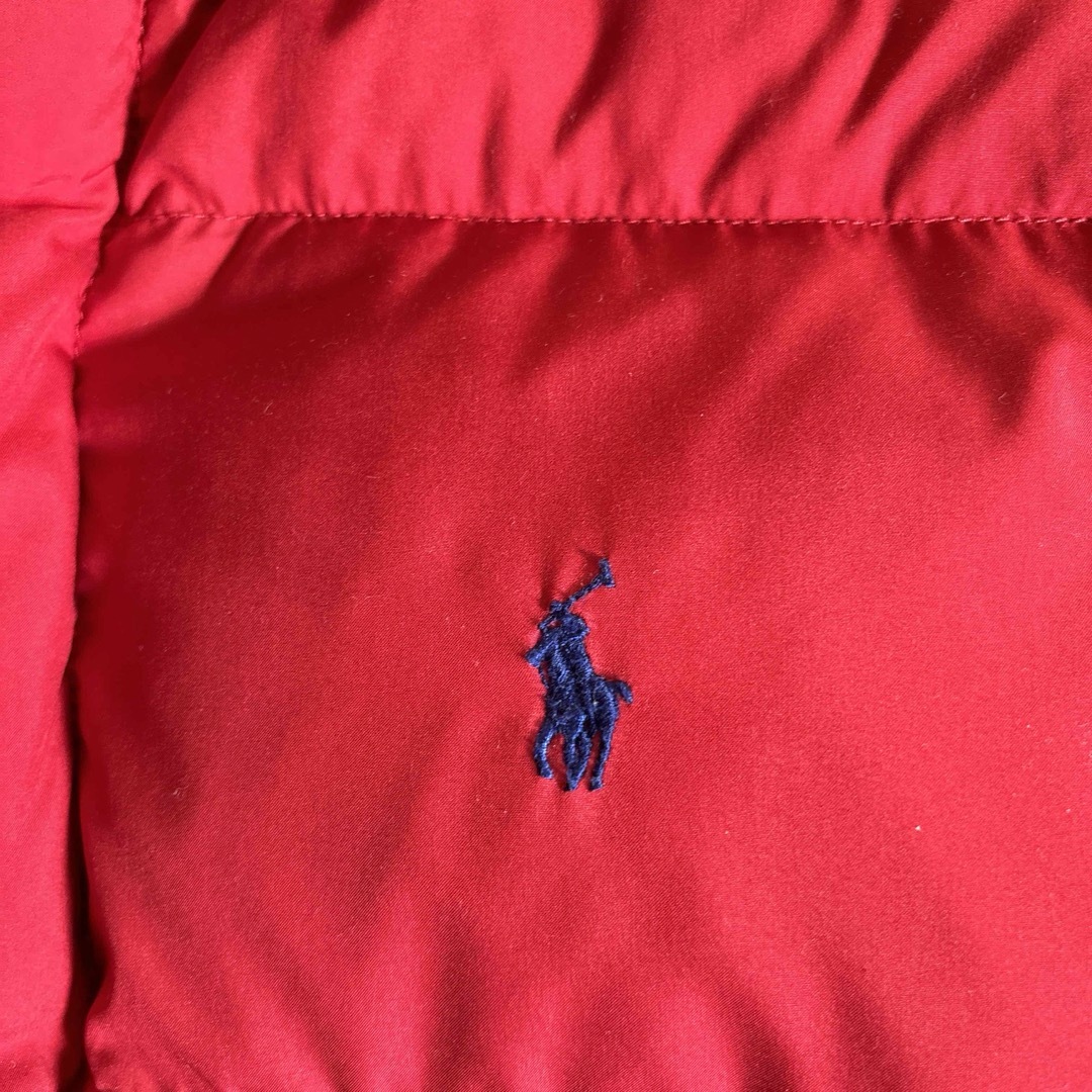 POLO RALPH LAUREN(ポロラルフローレン)のラルフローレン  ダウンジャケット　赤色　8歳 キッズ/ベビー/マタニティのキッズ服女の子用(90cm~)(ジャケット/上着)の商品写真