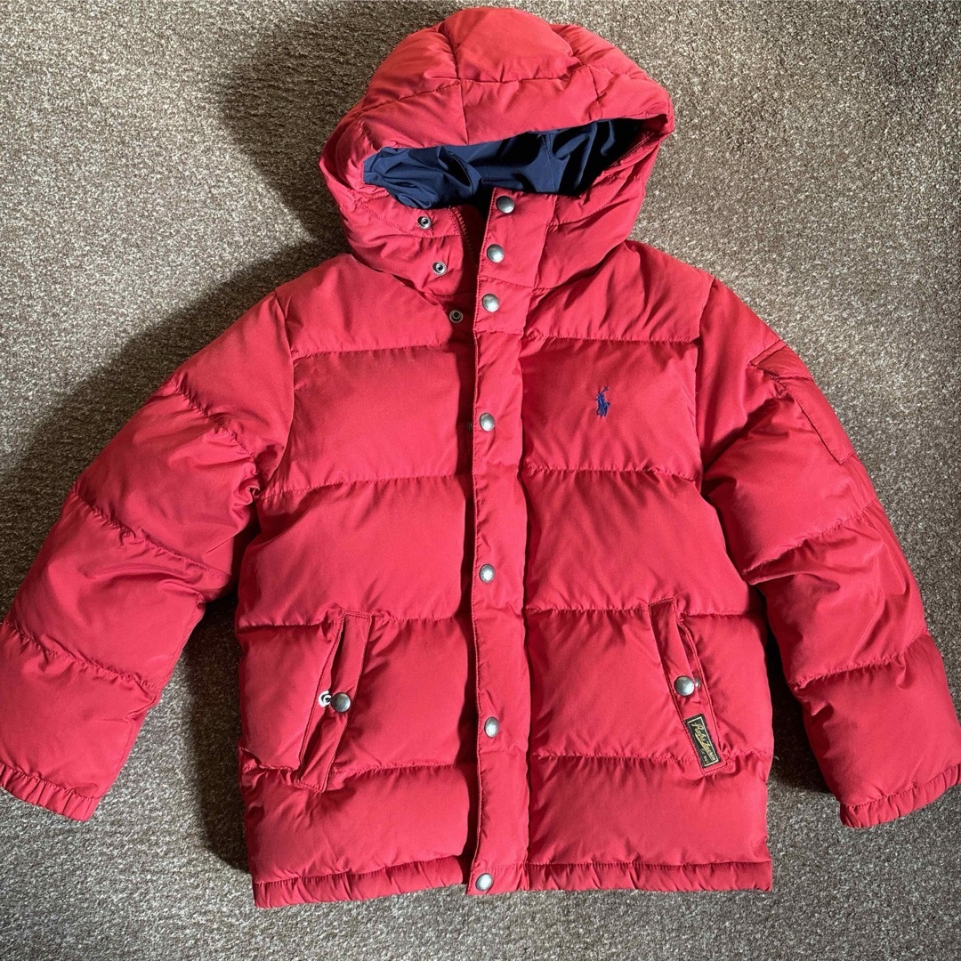 POLO RALPH LAUREN(ポロラルフローレン)のラルフローレン  ダウンジャケット　赤色　8歳 キッズ/ベビー/マタニティのキッズ服女の子用(90cm~)(ジャケット/上着)の商品写真