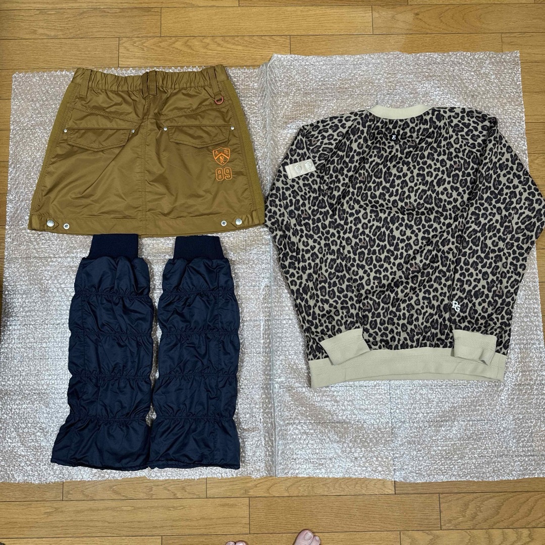 本日迄PEARY GATES他ゴルフロゴ刺繍セーター+スカート3点サイズ0