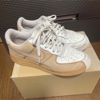 ナイキ(NIKE)のNIKE エアフォース 1 07 PRM ワン ベージュ 白 陰陽(スニーカー)