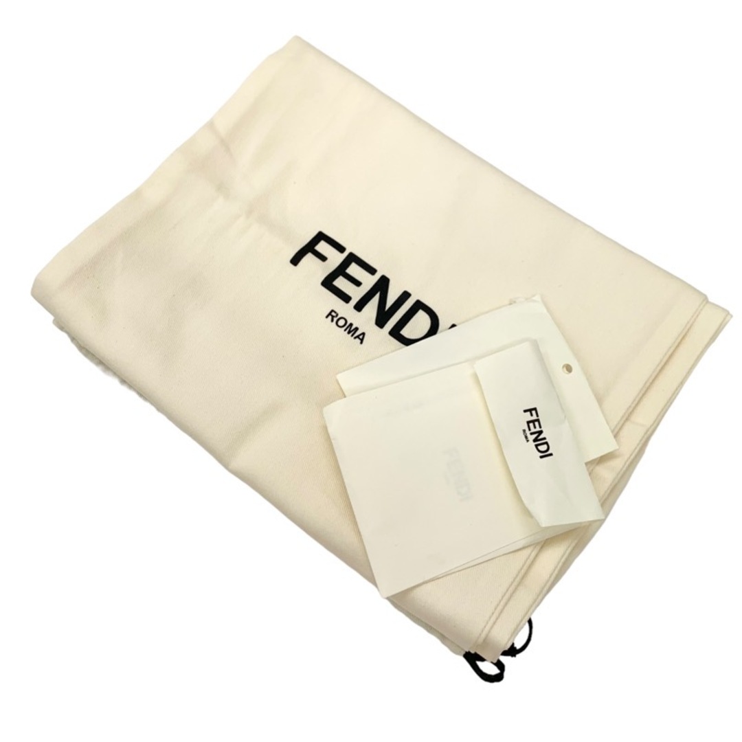 FENDI(フェンディ)の未使用 フェンディ FENDI ブーツ ロングブーツ 靴 シューズ パテント ホワイト ブラウン レディースの靴/シューズ(ブーツ)の商品写真