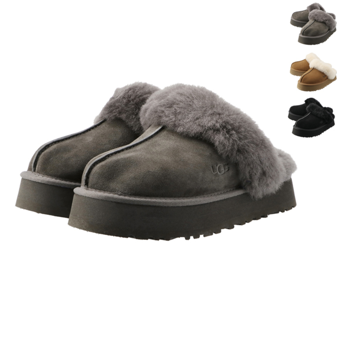 UGG - アグ UGG スリッパ レディース DISQUETTE 厚底 スリッポン 2023