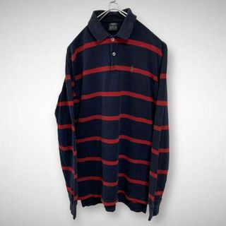 ポロラルフローレン(POLO RALPH LAUREN)の★人気★ポロラルフローレン★長袖ポロシャツ XL★ボーダー★ラガーシャツ(ポロシャツ)