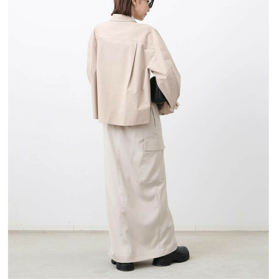 L'Appartement DEUXIEME CLASSE(アパルトモンドゥーズィエムクラス)のL'Appartement Dry Tropical Cargo Skirt レディースのスカート(ロングスカート)の商品写真