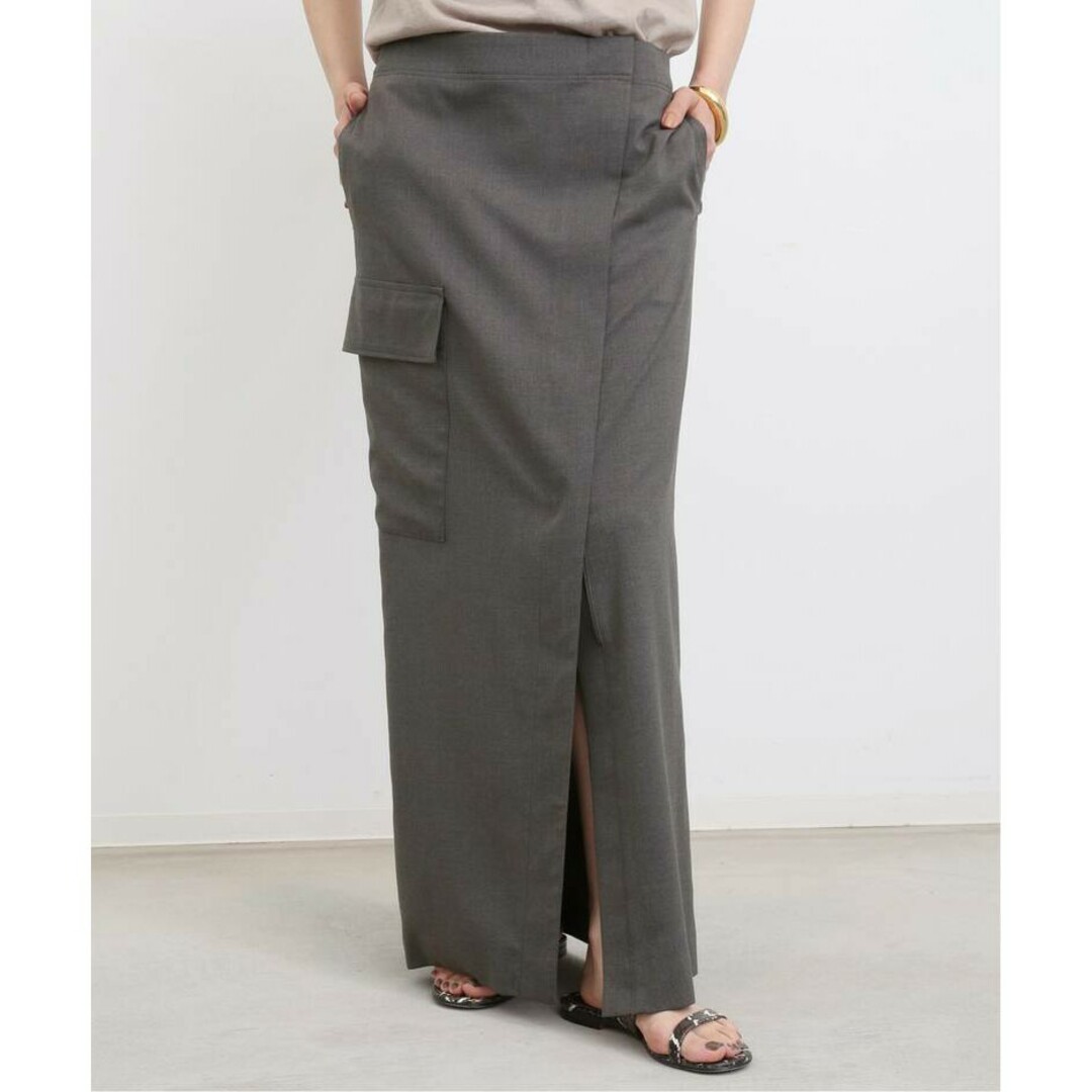 L'Appartement DEUXIEME CLASSE(アパルトモンドゥーズィエムクラス)のL'Appartement Dry Tropical Cargo Skirt レディースのスカート(ロングスカート)の商品写真