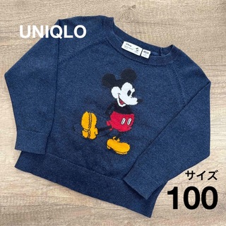 ユニクロ(UNIQLO)のUNIQLO ユニクロ　Disney ディズニー　ミッキー　セーター　100(ニット)