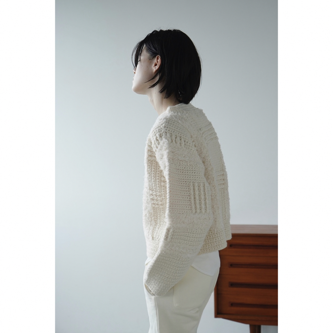 【未使用】CLANE クラネ WIDE CHECK HAND KNIT ニット