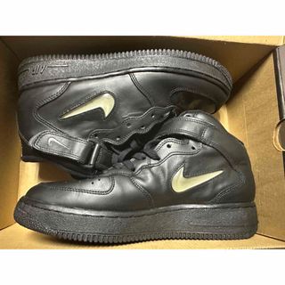 ナイキ(NIKE)の1996 NIKE AIR FORCE 1 MID SC 黒×銀 US9.5(スニーカー)