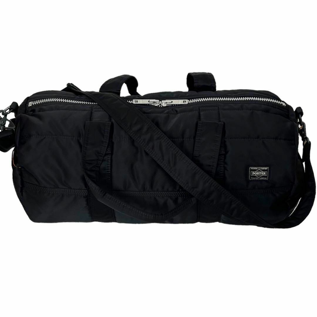 0881 PORTER TANKER 2WAY DUFFLE BAG BLACK