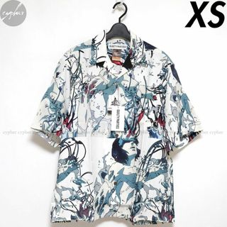 ワコマリア(WACKO MARIA)のXS 新品 23SS ワコマリア 攻殻機動隊 ハワイアン シャツ アロハ 白(シャツ)