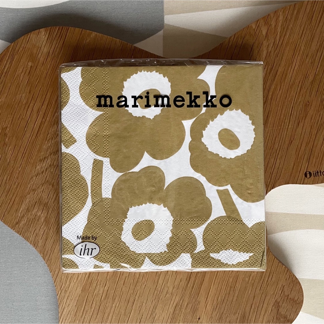 marimekko(マリメッコ)の新品 2点セット marimekko Unikko ウニッコ ペーパーナプキン インテリア/住まい/日用品のキッチン/食器(テーブル用品)の商品写真