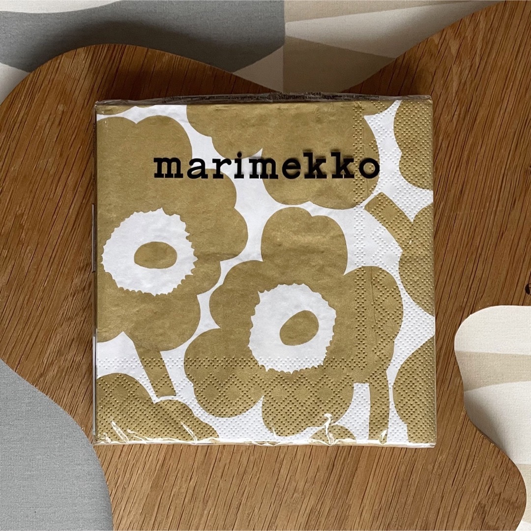 marimekko(マリメッコ)の新品 2点セット marimekko Unikko ウニッコ ペーパーナプキン インテリア/住まい/日用品のキッチン/食器(テーブル用品)の商品写真