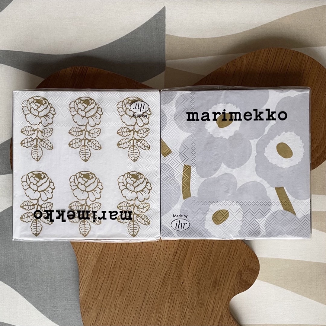 marimekko(マリメッコ)の新品 2点セット marimekko ヴィヒキルース ウニッコ ペーパーナプキン インテリア/住まい/日用品のキッチン/食器(テーブル用品)の商品写真