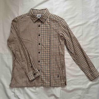 ジェイダブリューアンダーソン(J.W.ANDERSON)のUNIQLO キッズ　JWANDERSON フランネルチェックシャツ(Tシャツ/カットソー)