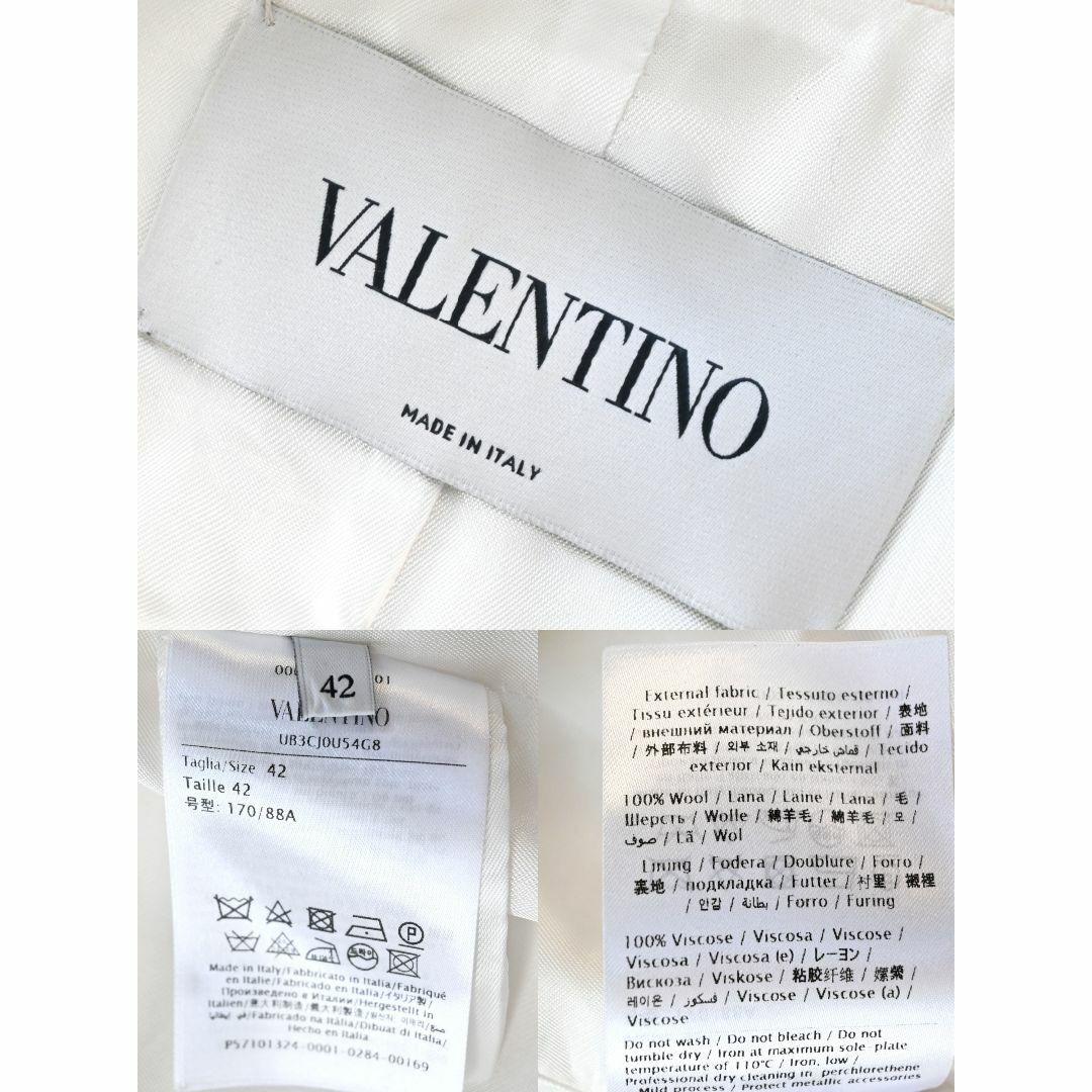 VALENTINO(ヴァレンティノ)の★VALENTINO最高級ライン★極美品★Vロゴメタル★Pコート レディースのジャケット/アウター(ピーコート)の商品写真