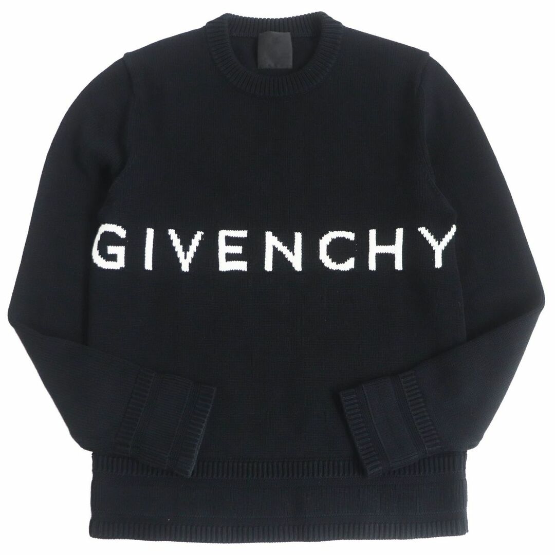 美品□22SS GIVENCHY/ジバンシィ BM90G9401M 4G/ロゴデザイン コットン100％ 長袖 ロングスリーブ ニット/セーター  ブラック M 正規品 | フリマアプリ ラクマ